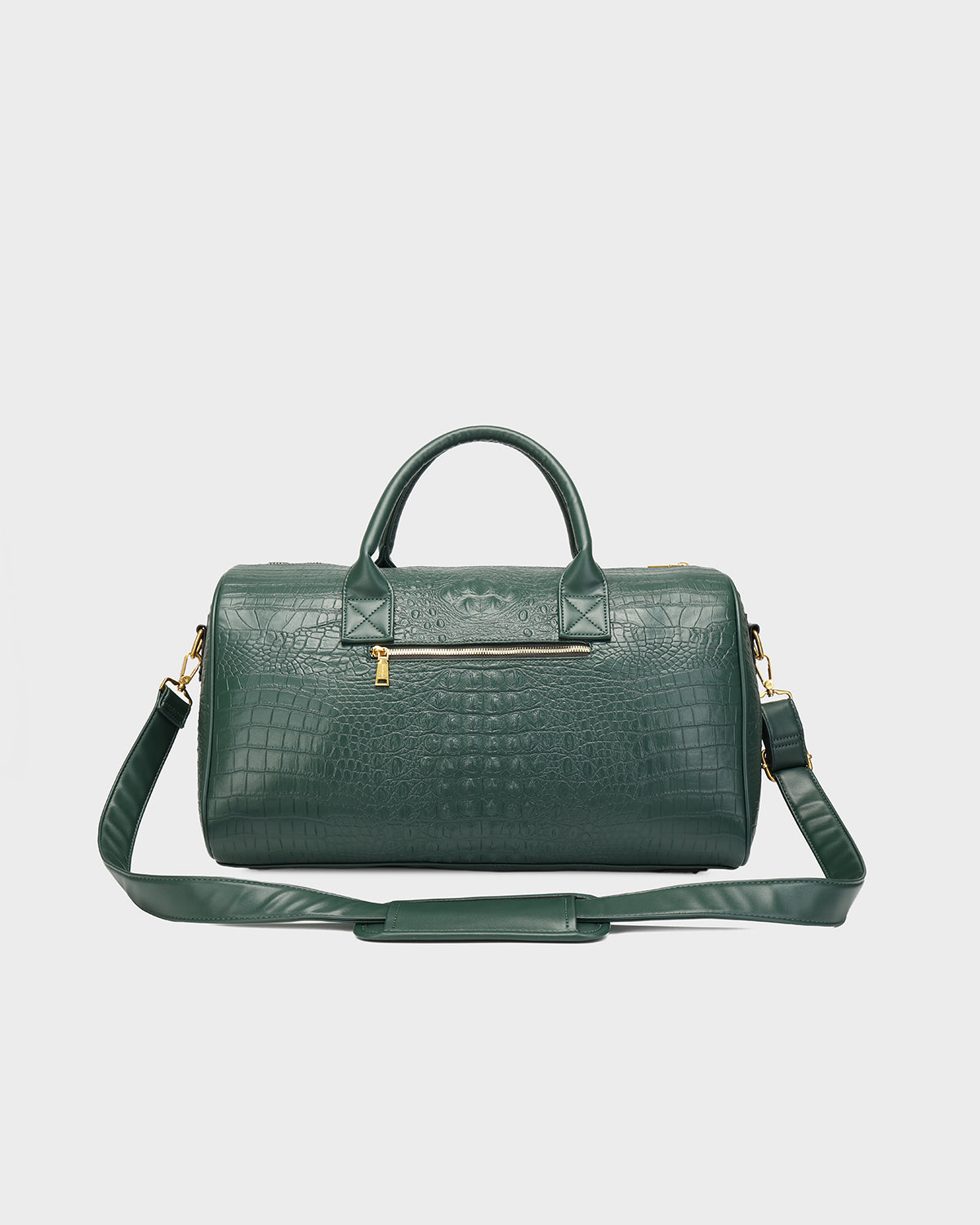 Statement Weekender Duffle Bag in Emerald Green V2