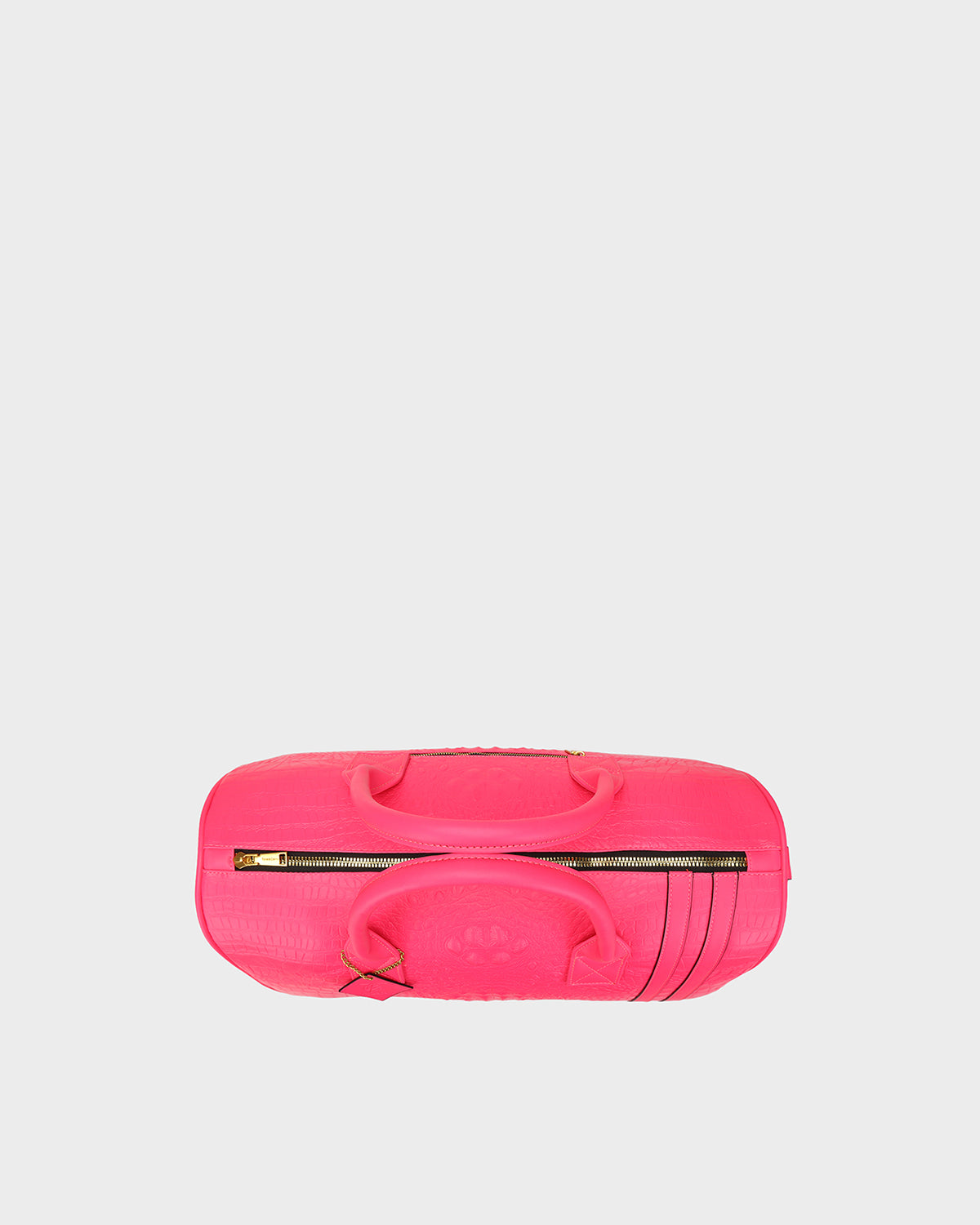 Statement Weekender Duffle Bag in Neon Pink