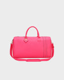 Statement Weekender Duffle Bag in Neon Pink
