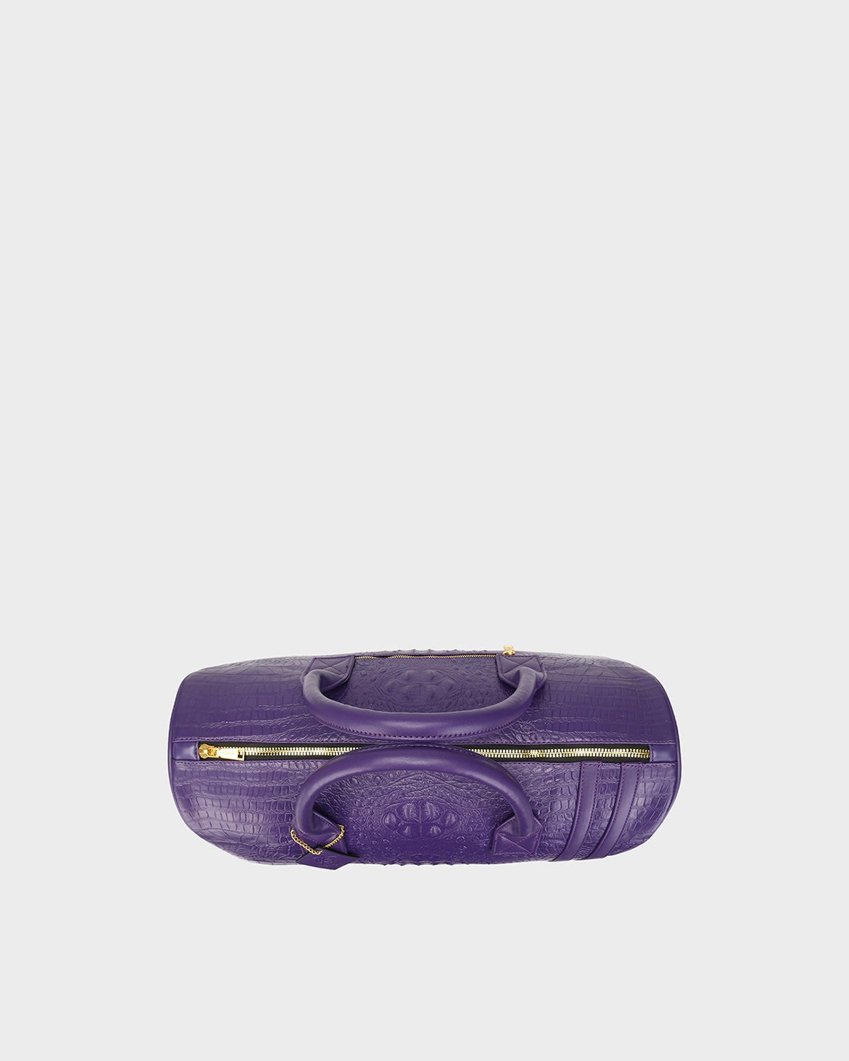 Statement Weekender Duffle Bag in Purple