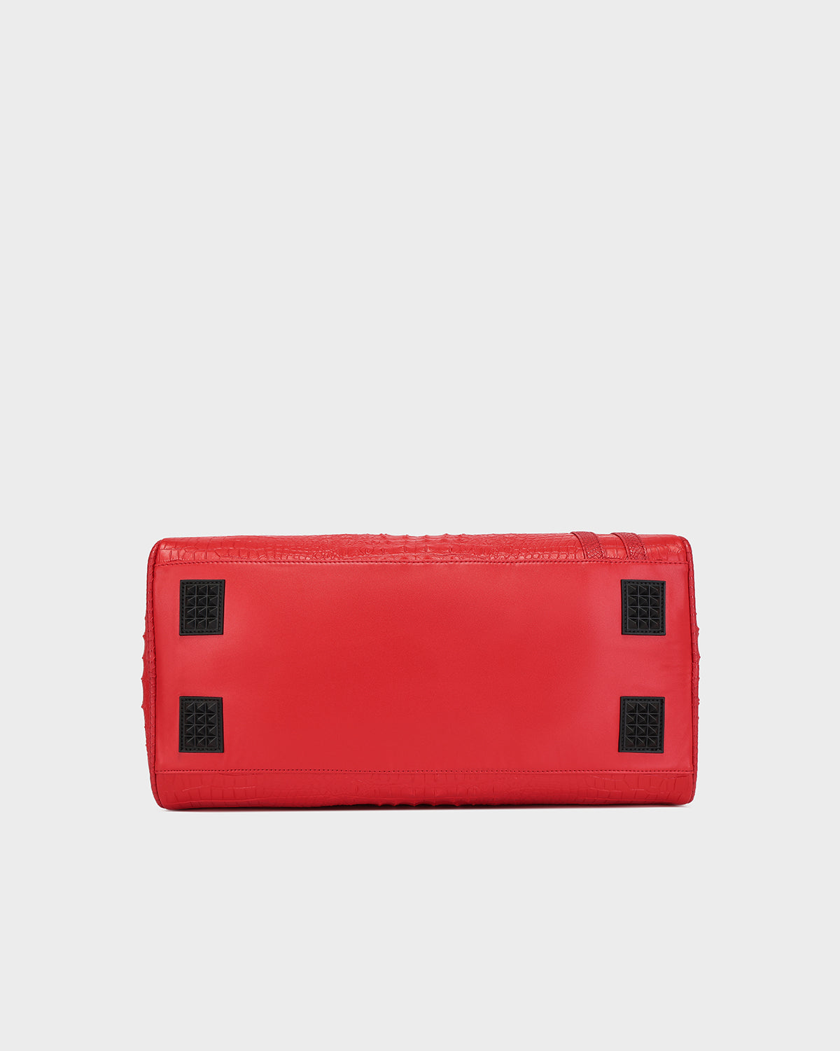Statement Weekender Duffle Bag in Red