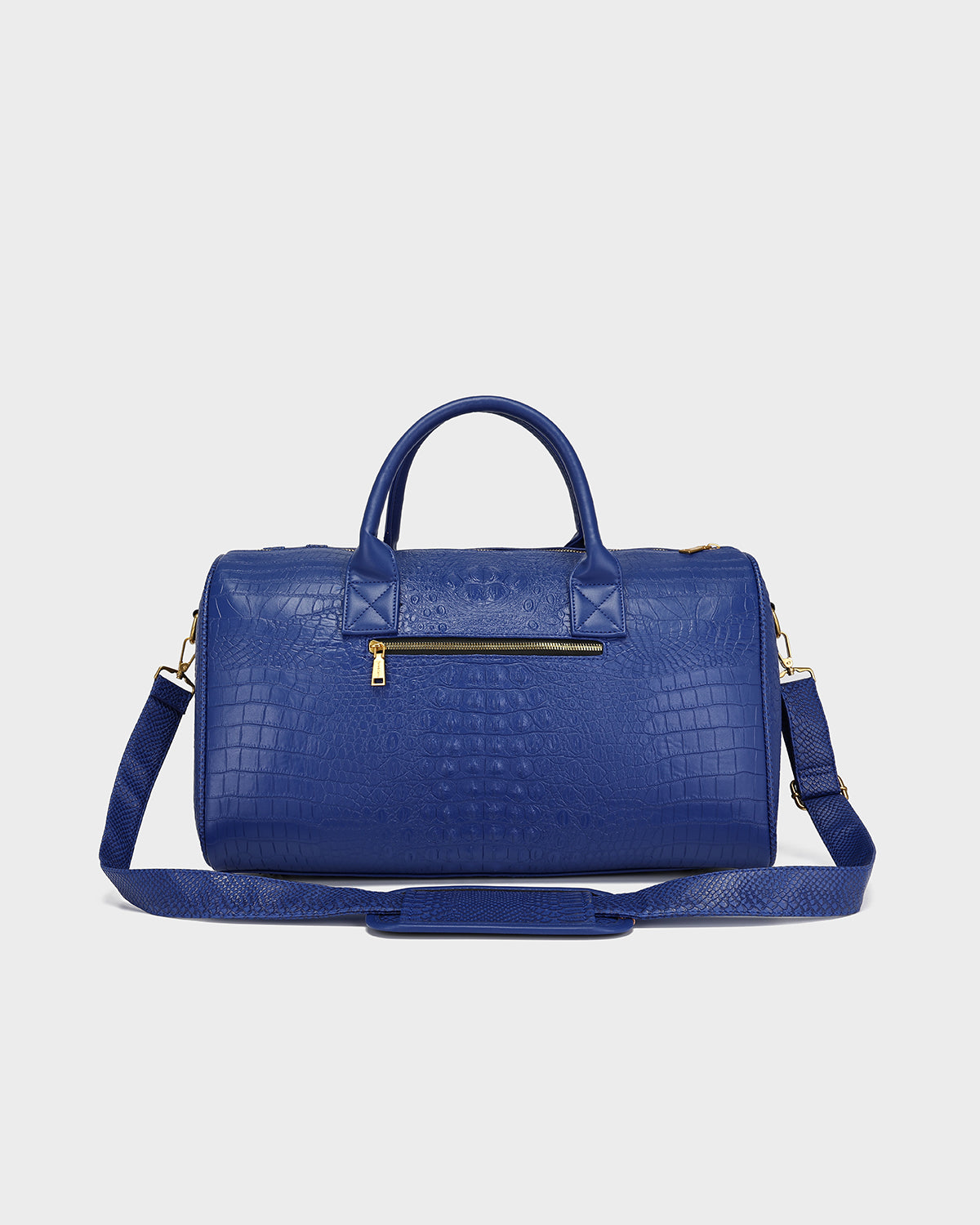 Statement Weekender Duffle Bag in Royal Blue