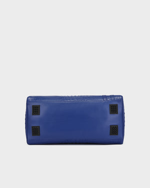 Statement Weekender Duffle Bag in Royal Blue