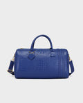 Statement Weekender Duffle Bag in Royal Blue
