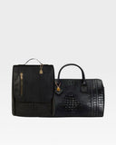 Statement Weekender Travel Set in Black