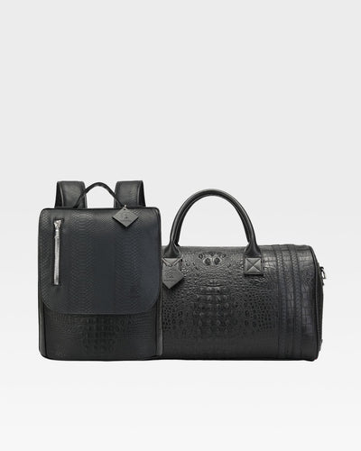 Statement Weekender Travel Set in Black V2