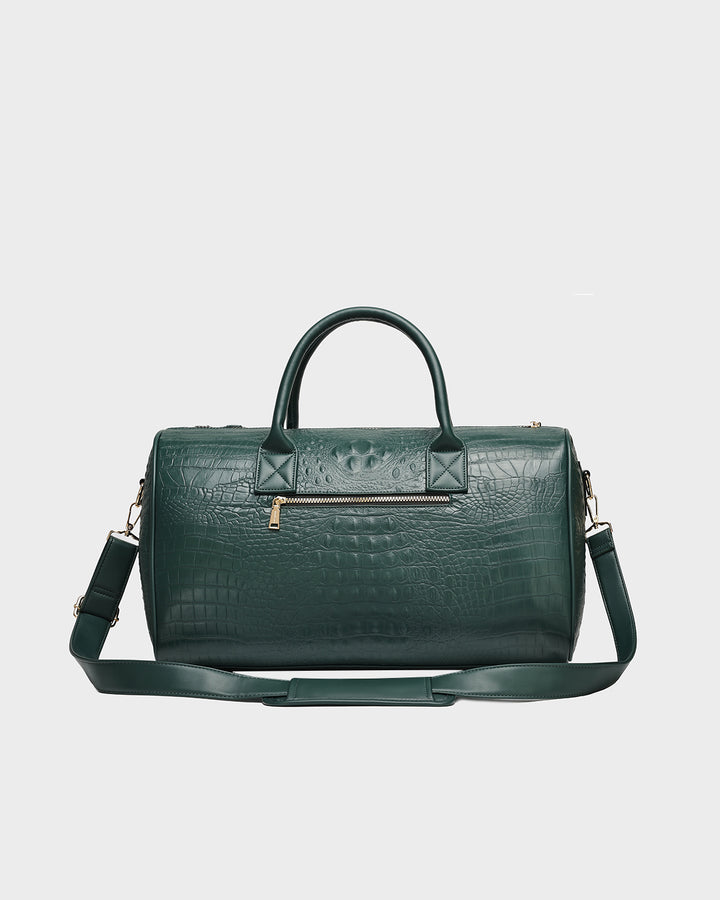 Statement Overnight Travel Set in Emerald Green