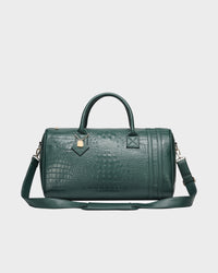 Statement Weekender Duffle Bag in Emerald Green - <span class=money>$120.00</span>