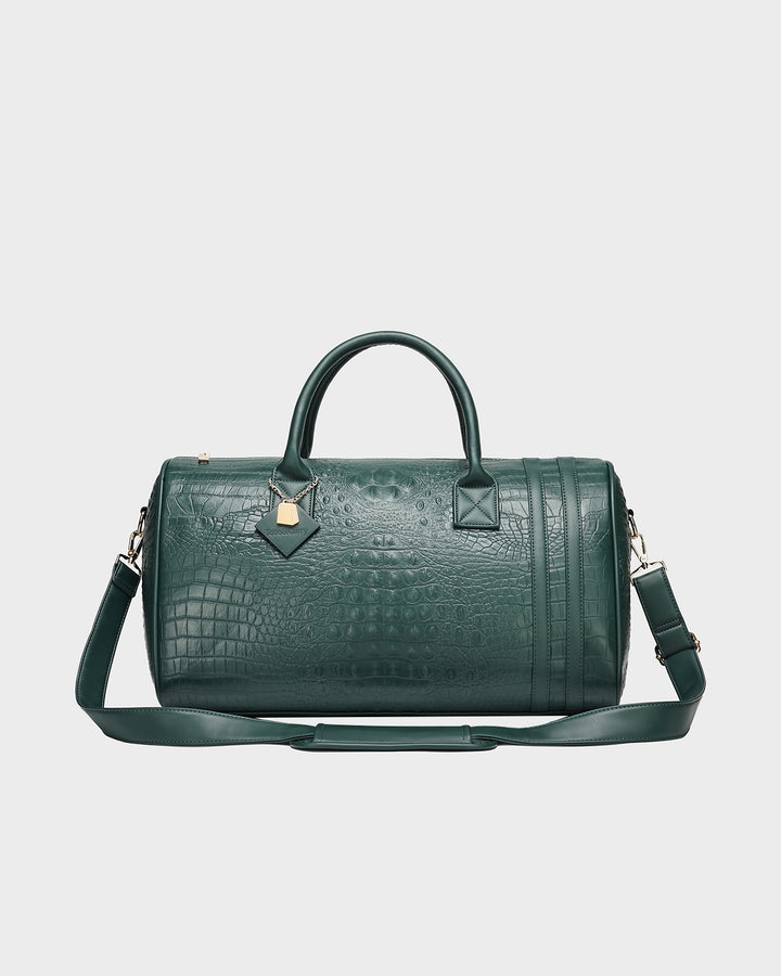 Statement Overnight Travel Set in Emerald Green