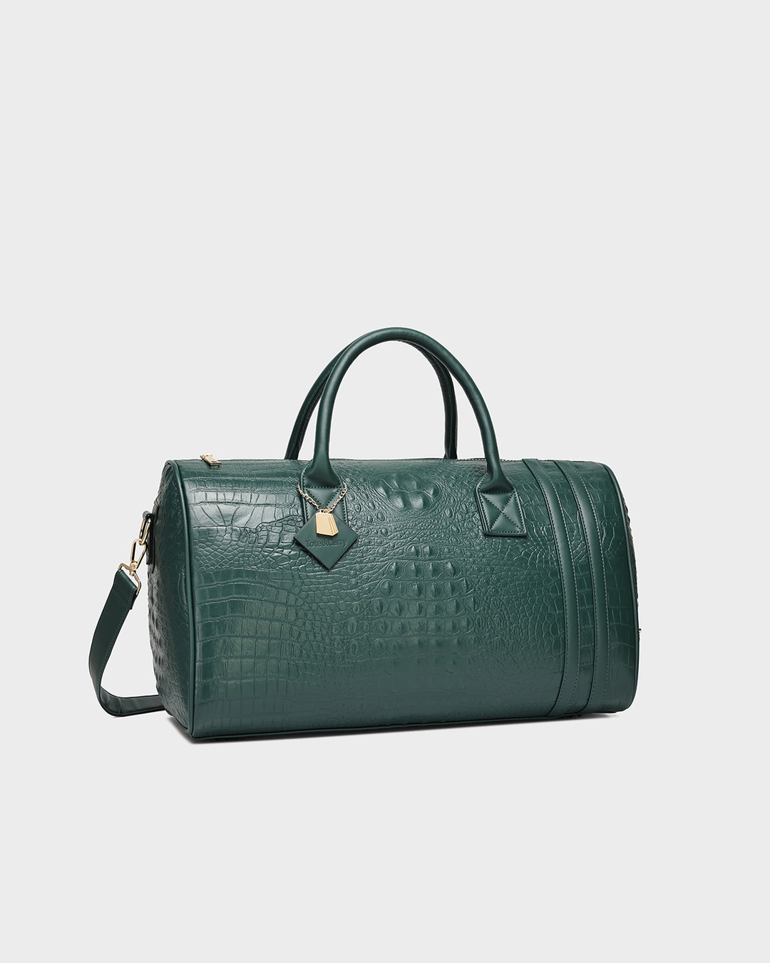 Statement Overnight Travel Set in Emerald Green