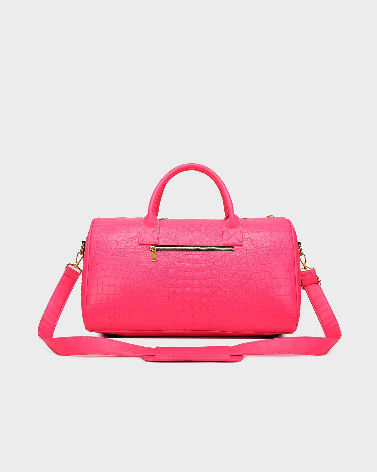 Statement Weekender Travel Set in Neon Pink