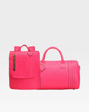 Statement Weekender Travel Set in Neon Pink V2