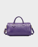 Statement Weekender Duffle Bag in Purple