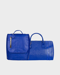 Statement Weekender Travel Set in Royal Blue