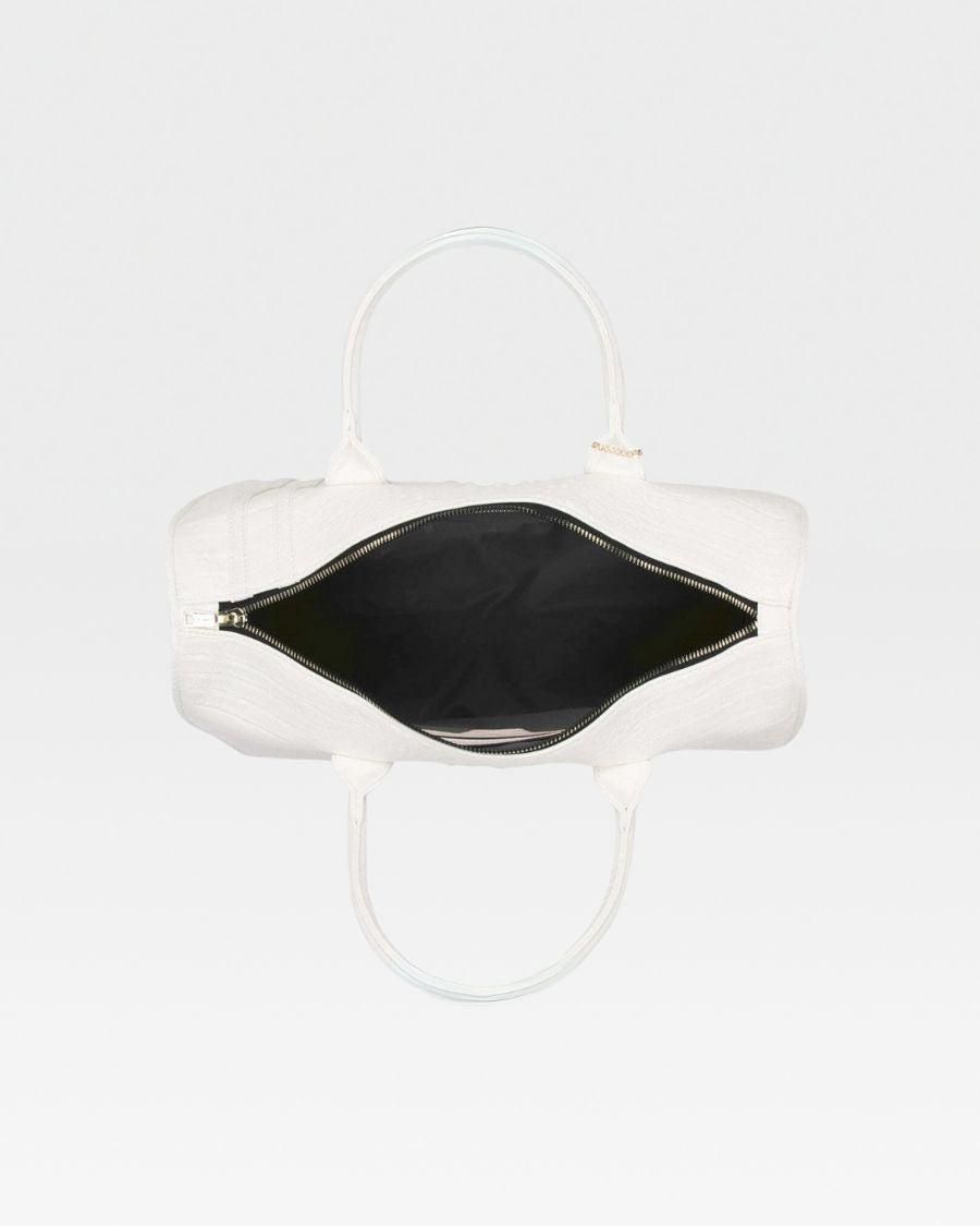 Statement Weekender Travel Set in White