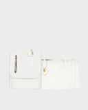 Statement Weekender Travel Set in White