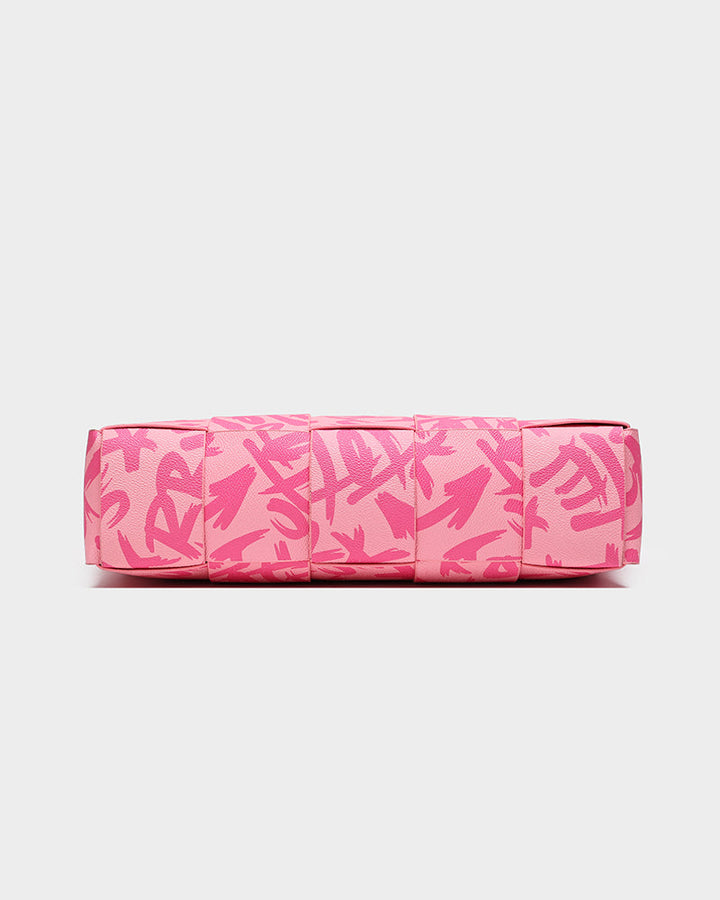 Graffiti Tote Bag in Pink