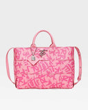 Street Braided Tote Bag in Pink