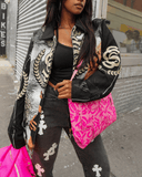 Street Braided Tote Bag in Pink