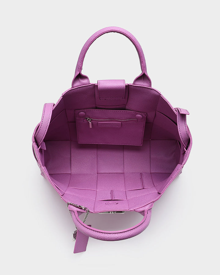 Graffiti Tote Bag in Purple