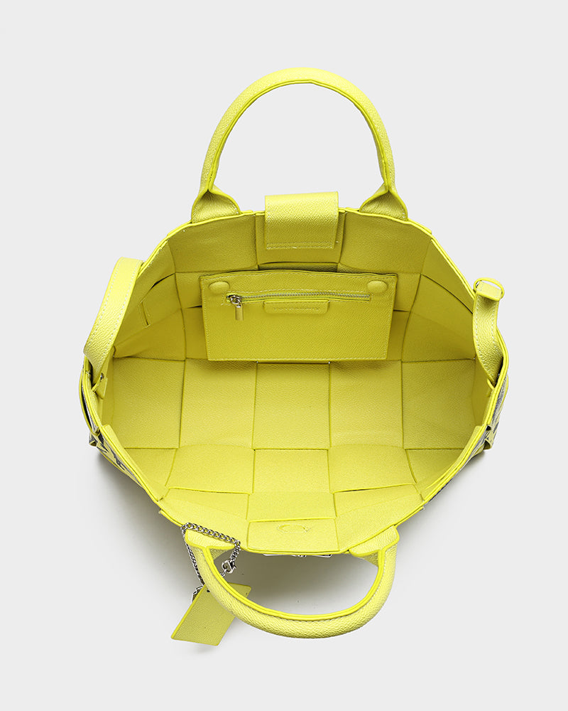 Graffiti Tote Bag in Yellow