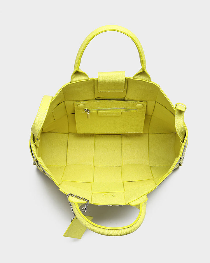 Graffiti Tote Bag in Yellow