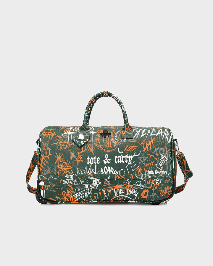 Street Traveler Rolling Duffle in Emerald Green