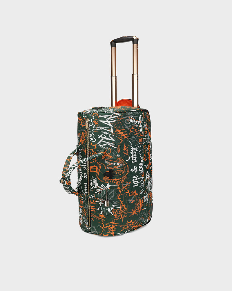 Street Traveler Rolling Duffle in Emerald Green