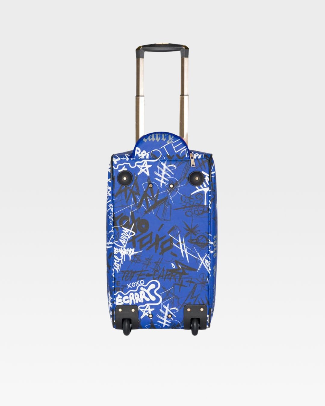Graffiti Rolling Duffle Bag in Royal Blue