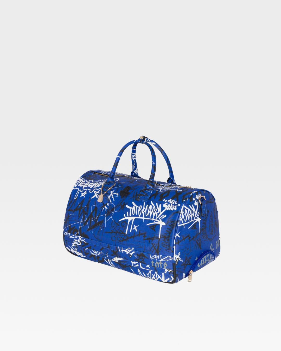 Graffiti Rolling Duffle Bag in Royal Blue