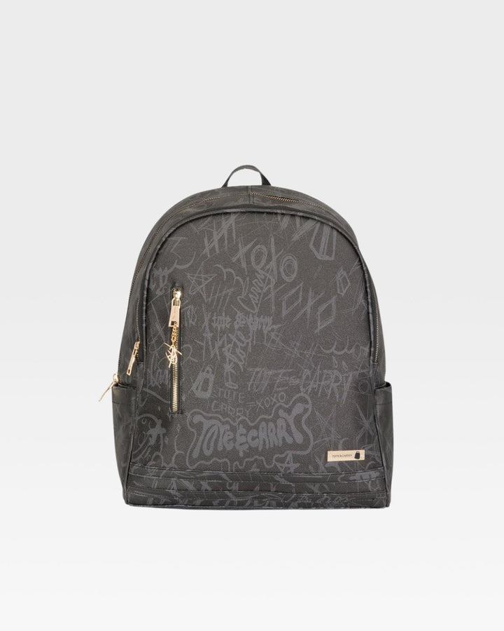 Graffiti Tombstone Roller Duffle Set in Black
