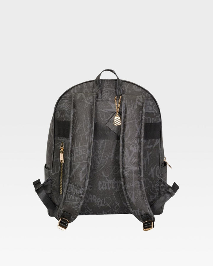 Graffiti Tombstone Roller Duffle Set in Black