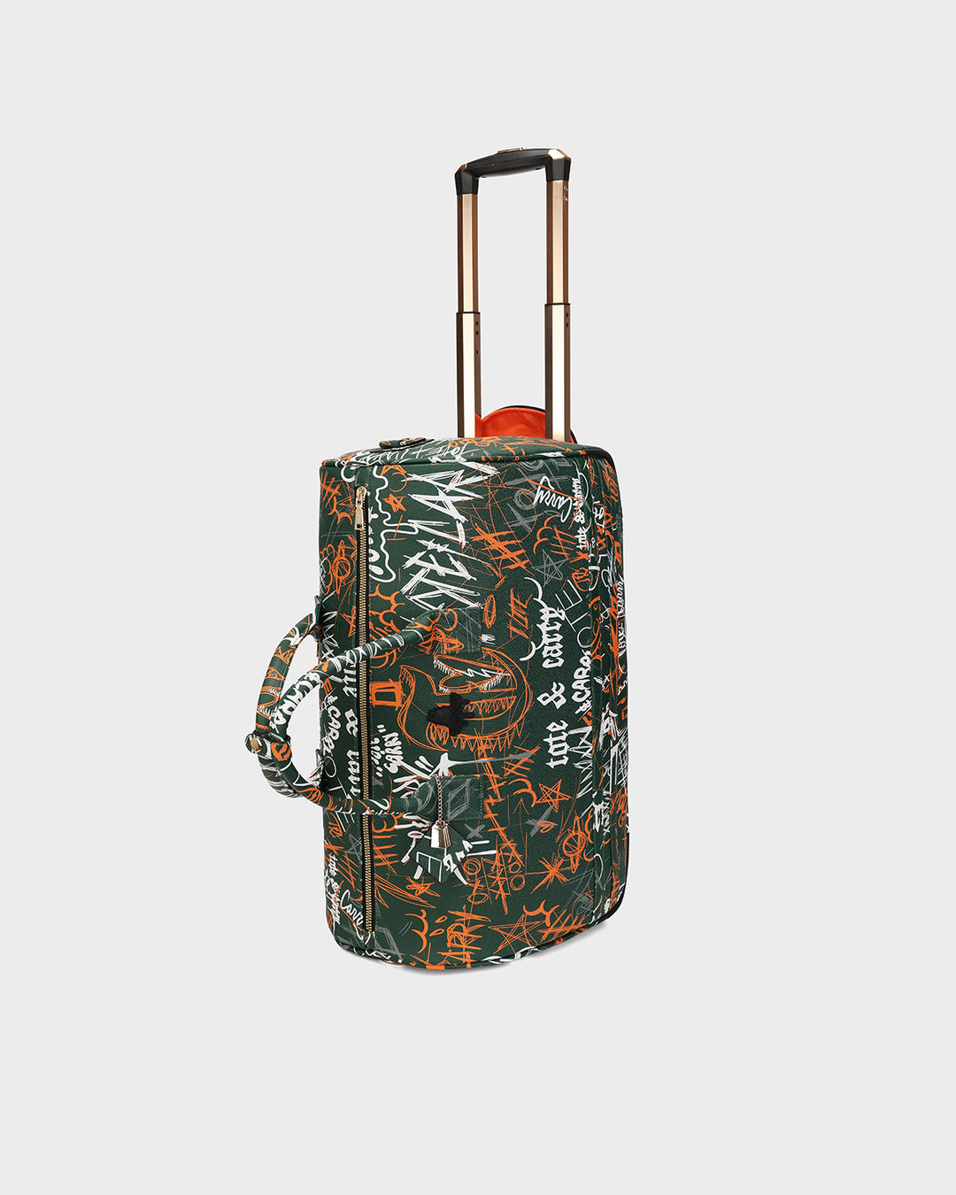 Street Traveler Rolling Duffle Set in Emerald Green