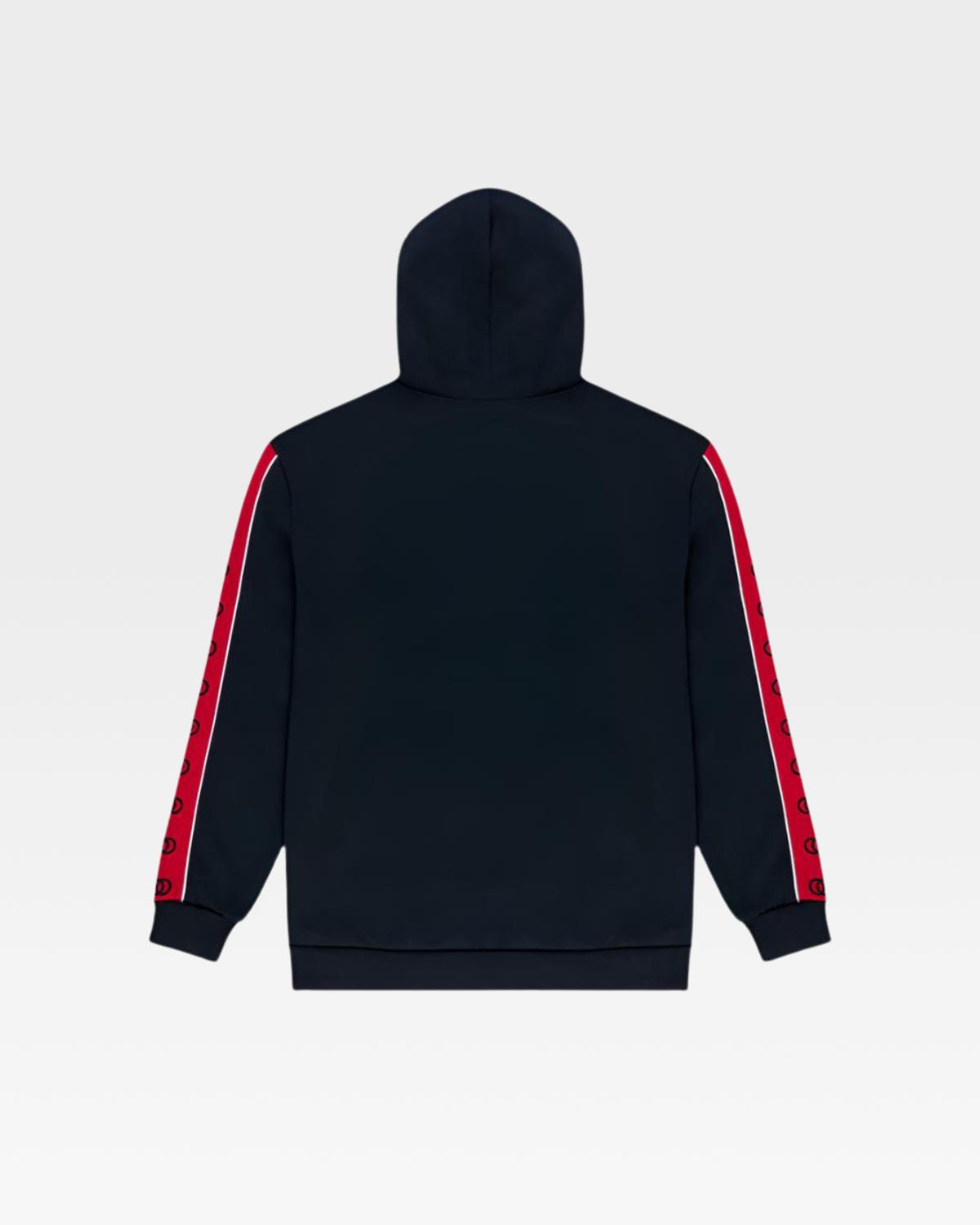 Striped Sleeve Track Suit in Navy & Red