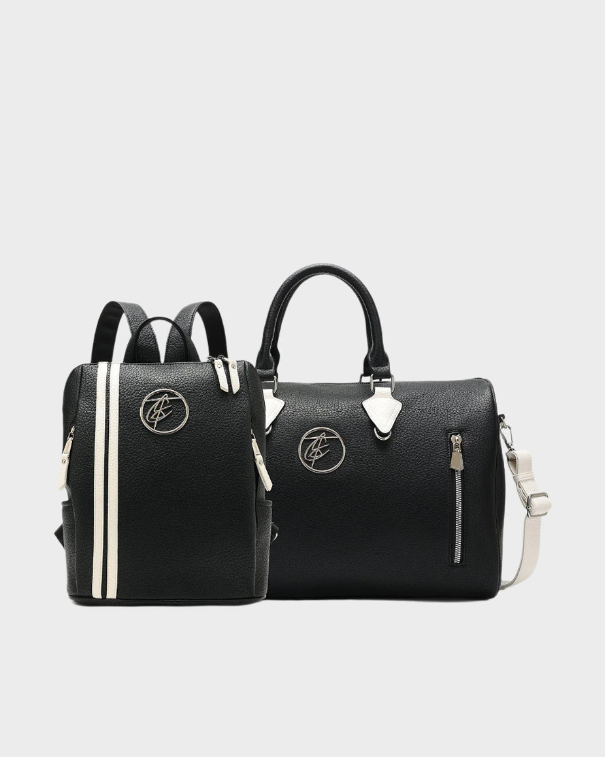 Black & White Duo Travel Set in Black