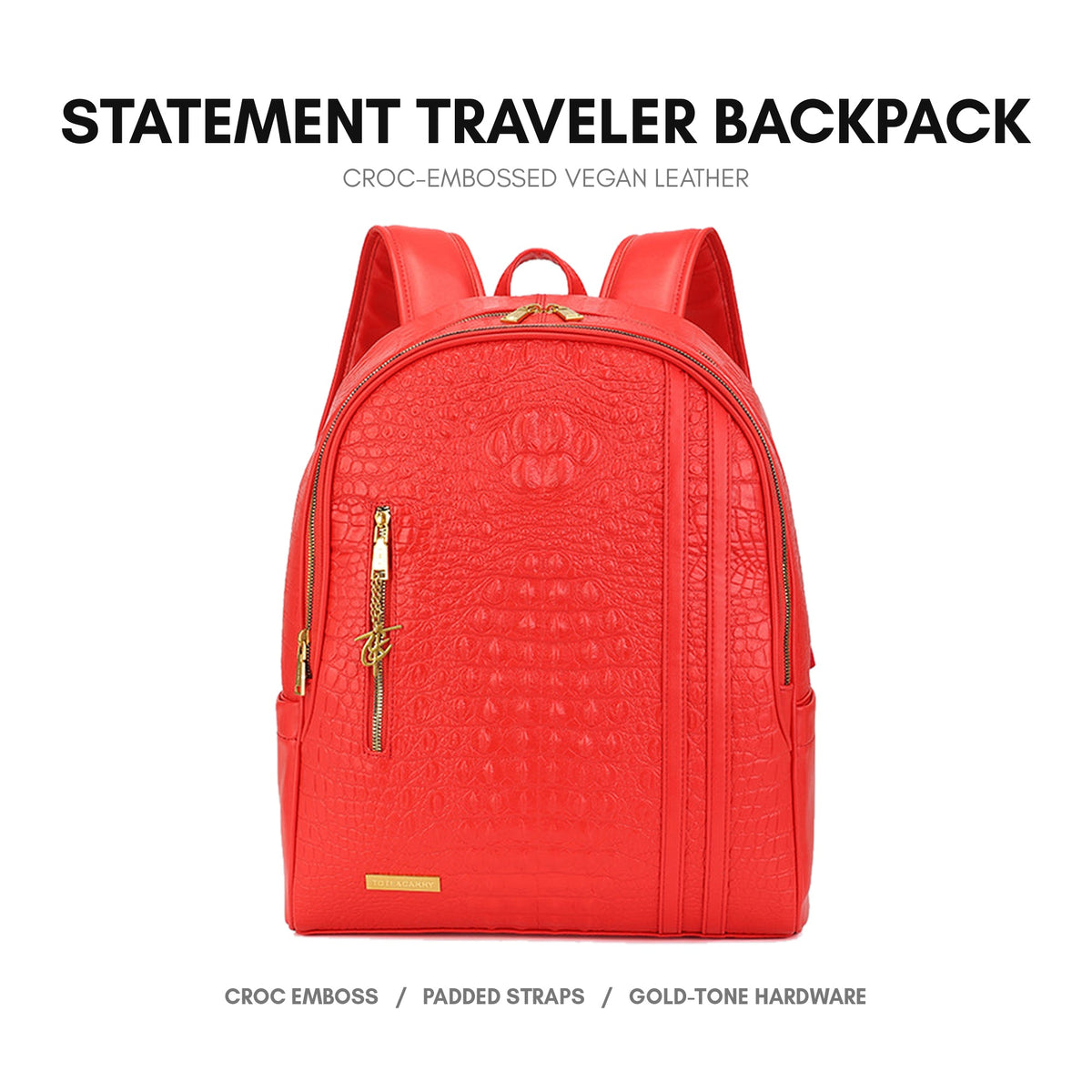 Statement Traveler Backpack in Red – Tote&Carry