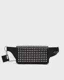 Studded Midnight Fanny Pack in Black