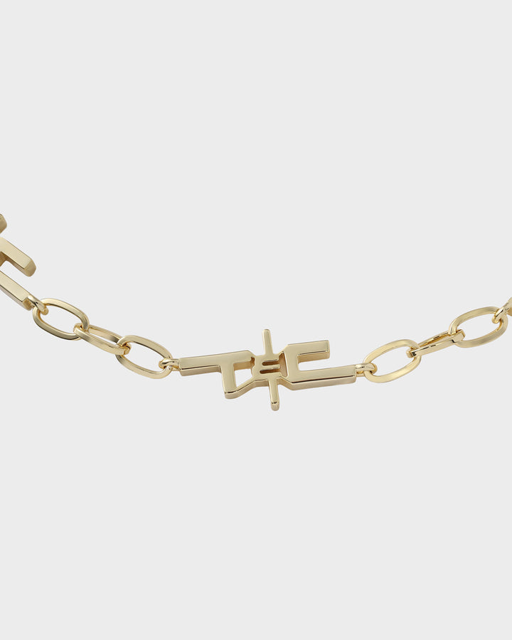 T&C Necklace in Gold