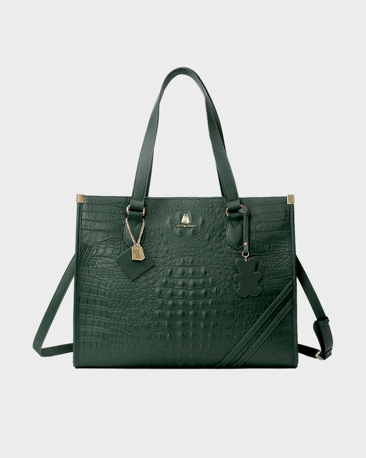 Teddy Bear Key chain in Emerald Green