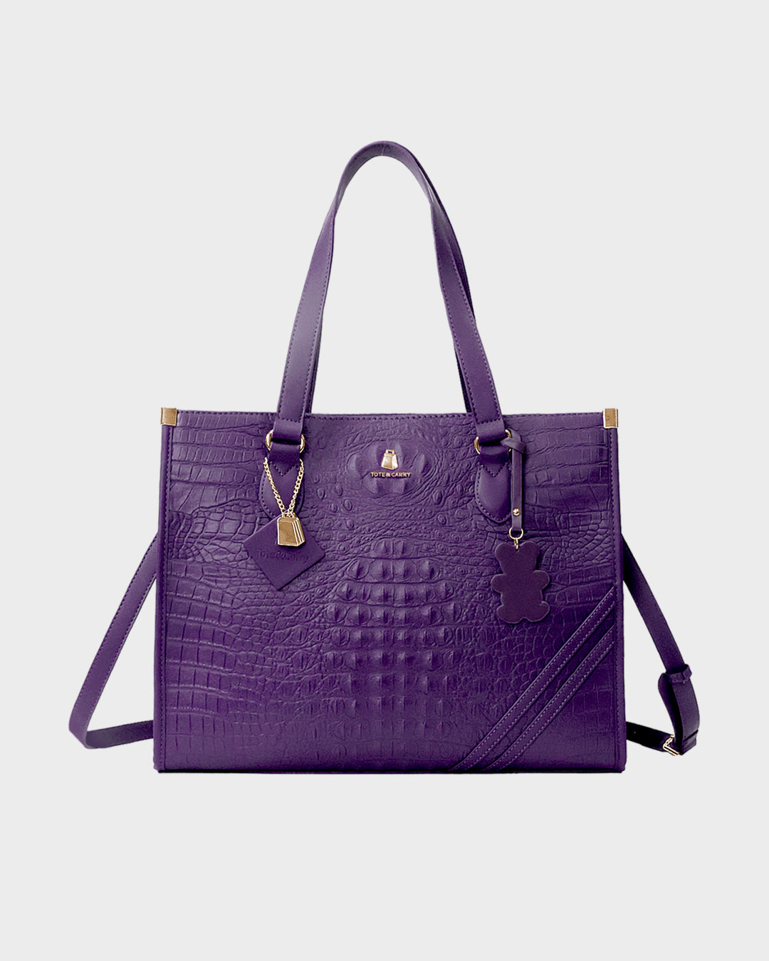 Teddy Bear Key chain in Purple