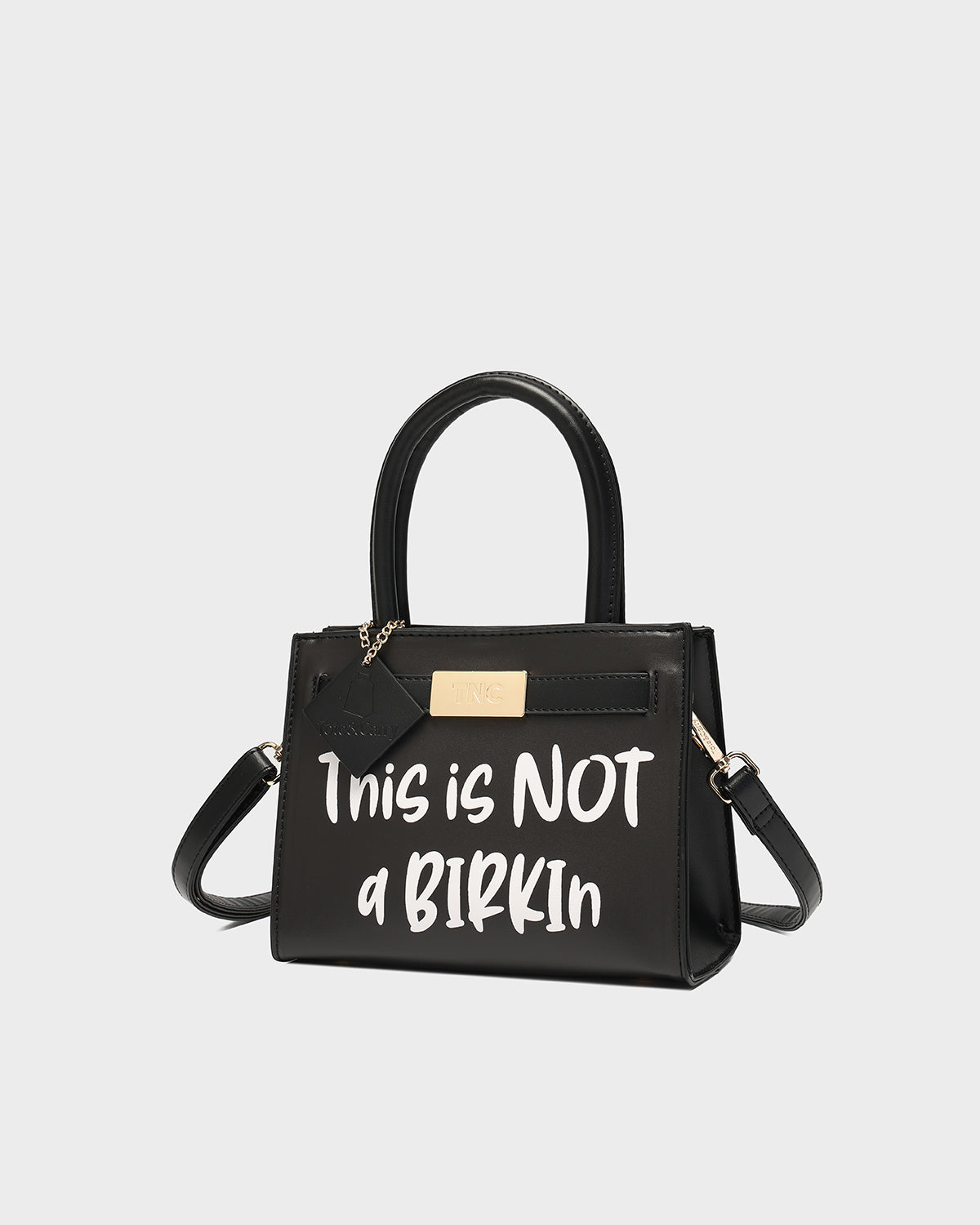 This is Not a Birkin Mini Tote in Black