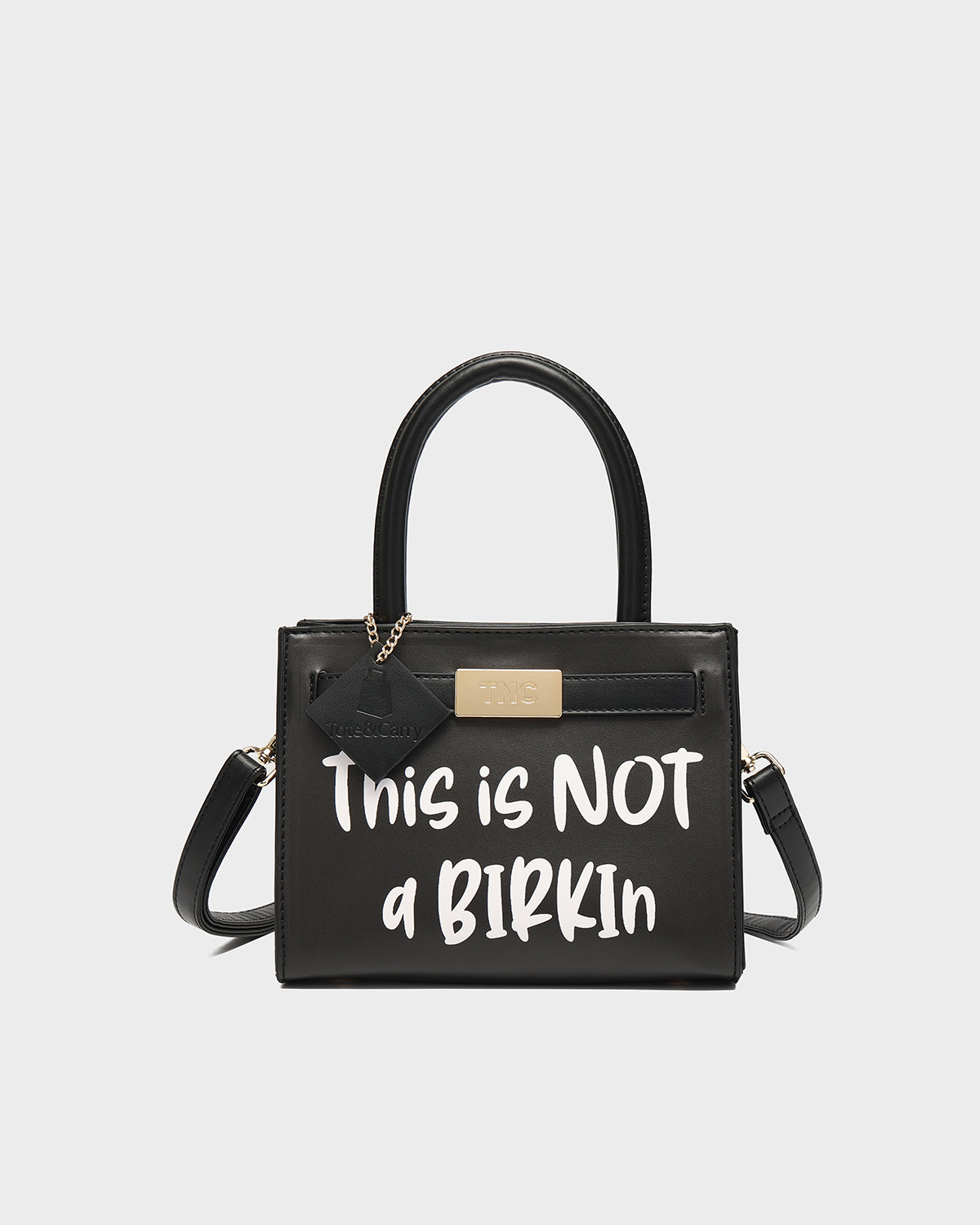 This is Not a Birkin Mini Tote in Black