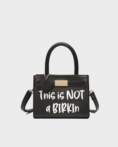 This is Not a Birkin Mini Tote in Black