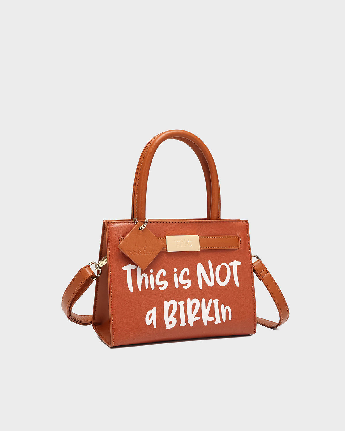 This is Not a Birkin Mini Tote in Caramel
