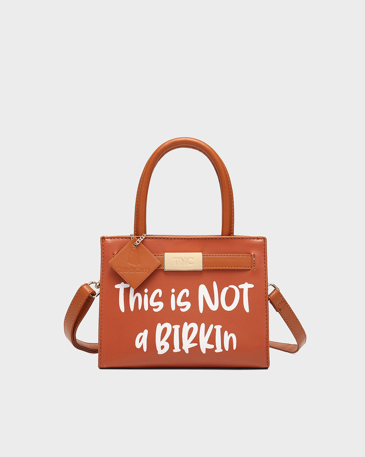 This is Not a Birkin Mini Tote in Caramel