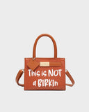 This is Not a Birkin Mini Tote in Caramel