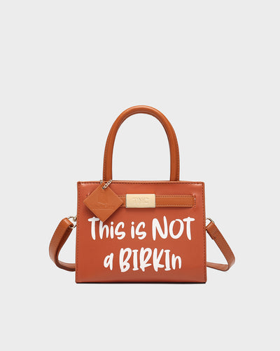 This is Not a Birkin Mini Tote in Caramel