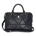 Triangle Black Quilted Purse
