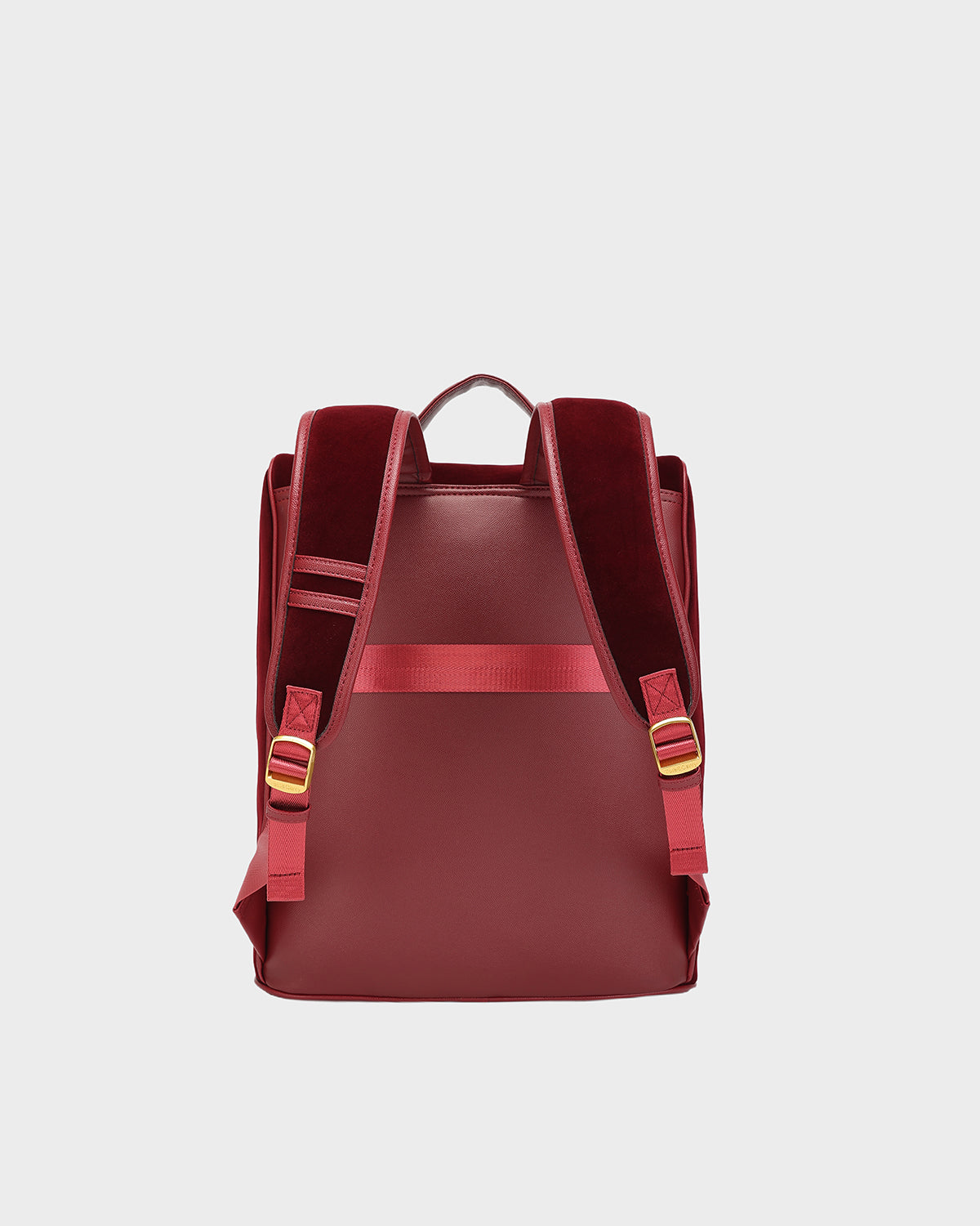 burgundy faux leather backpack Wholesale Zip - 2321 Made from high Burgundy leather city backpack Silver