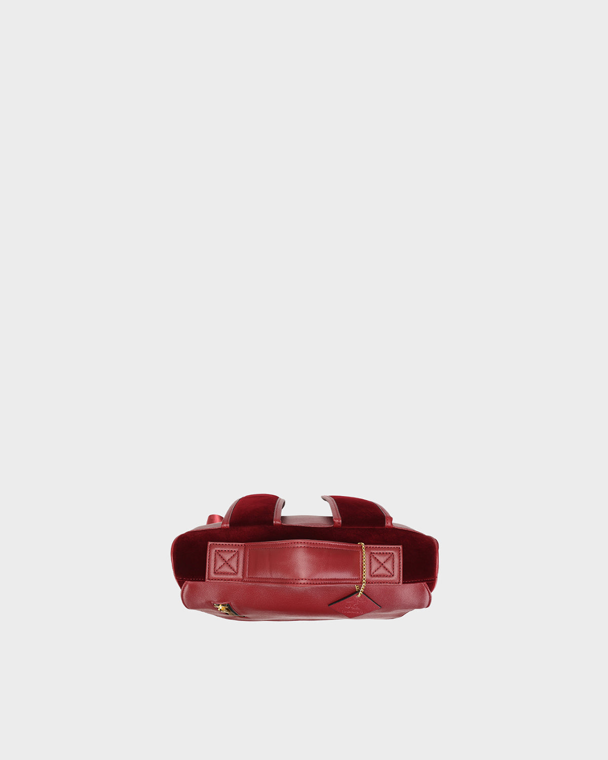 Velour Backpack in Burgundy